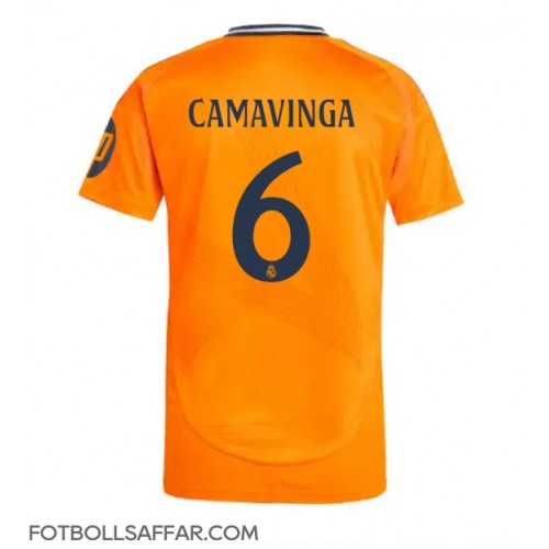 Real Madrid Eduardo Camavinga #6 Bortatröja 2024-25 Kortärmad